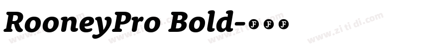 RooneyPro Bold字体转换